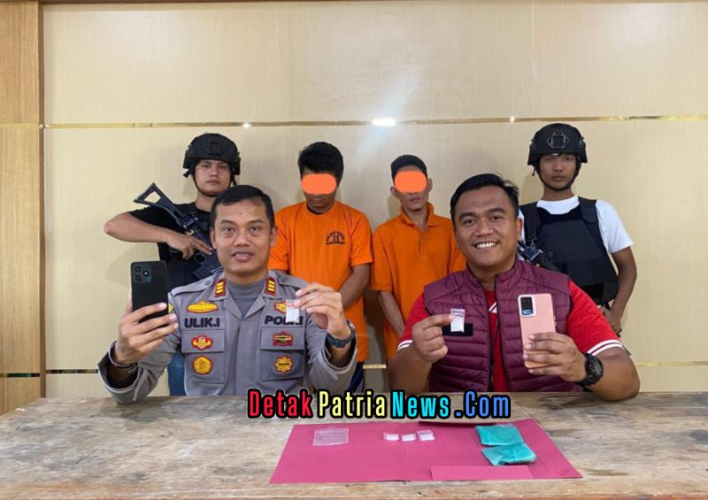 Dua Pengedar Sabu Ditangkap di Kebun Sawit, Polsek Kepenuhan Amankan 11,19 Gram Barang Bukti