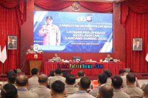 Wakapolda Riau Pimpin Latihan Pra Operasi Keselamatan Lancang Kuning 2025