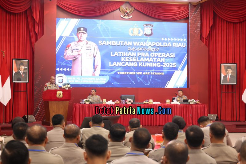 Wakapolda Riau Pimpin Latihan Pra Operasi Keselamatan Lancang Kuning 2025