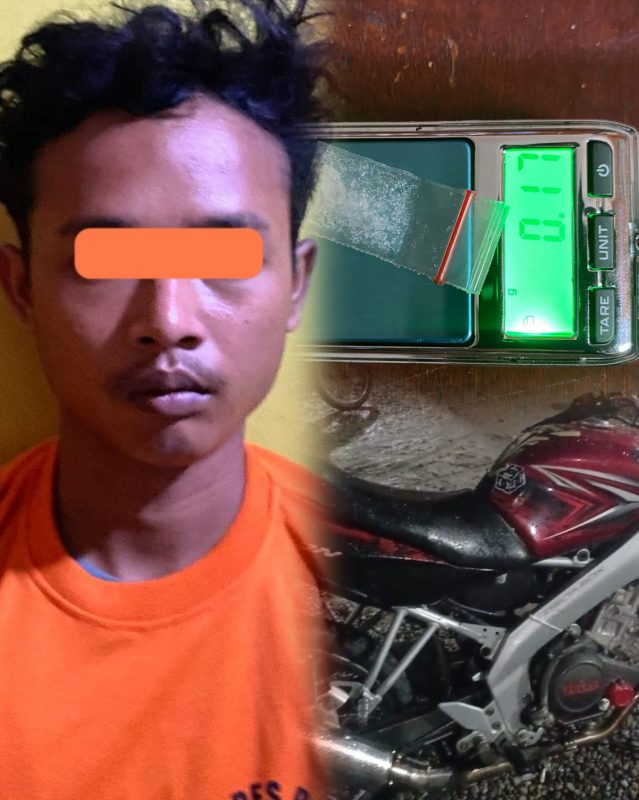 Polsek Rokan IV Koto Tangkap Pengedar Narkoba di Lubuk Bendahara Timur