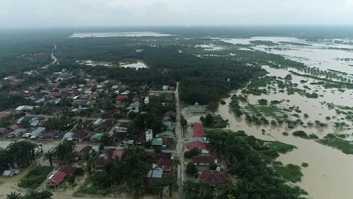Hari Ketiga Banjir di Desa Sontang, 400 KK Terdampak, Kades Harap Pemda Rokan Hulu Hadir