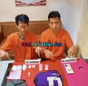 Polres Kampar Tangkap Dua Pengedar Sabu, 10,29 Gram Barang Bukti Diamankan
