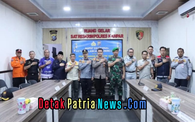 Wakapolres Kampar Pimpin Rapat Eksternal Operasi Ketupat Lancang Kuning 2025