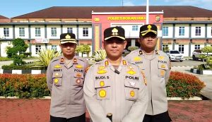 Kapolres Rokan Hulu Pimpin Upacara PTDH Terhadap Dua Anggota Polres Rohul