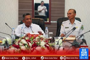 Bupati Rokan Hulu Pimpin Rapat Koordinasi Perlindungan Lahan Pertanian dan Irigasi Osaka