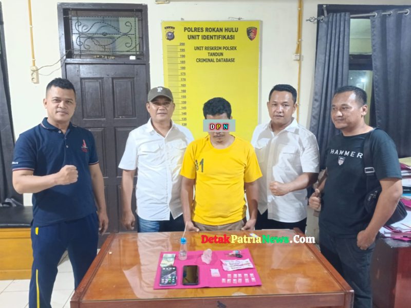 Kapolsek Tandun Berhasil Bekuk Pengedar Narkoba di Desa Sei Kuning
