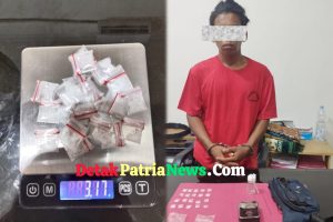 Satresnarkoba Polres Rohul Tangkap Pengedar Sabu di Batang Kumu, 20 Paket Siap Edar Diamankan