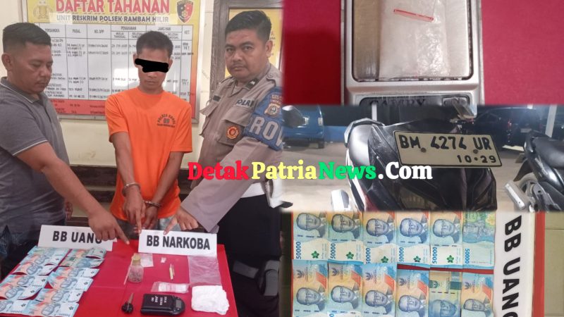 Polsek Rambah Hilir Ungkap Kasus Narkoba, Sita Sabu dan Alat Bukti Lainnya