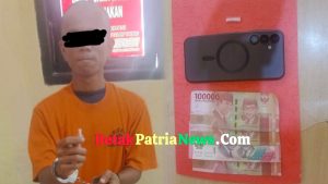 Polsek Rambah Samo Tangkap Pemuda Pengedar Sabu di Samping Bengkel