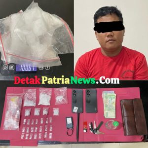 Satresnarkoba Polres Rokan Hulu Bekuk Pria Pengedar Sabu, Di Lubuk Jambu, Barang Bukti 100,61 Gram Sabu