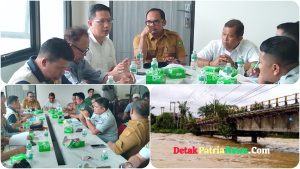 Rapat Koordinasi Penutupan dan Perbaikan Jembatan Sungai Rokan di Ujung Batu, Ini Jalur Alternatifnya