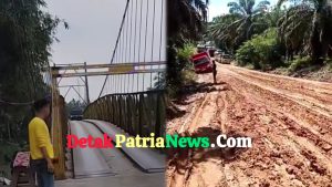 Warga Keluhkan Minimnya Mitigasi Struktural Perbaikan Jembatan Sungai Rokan Ujungbatu