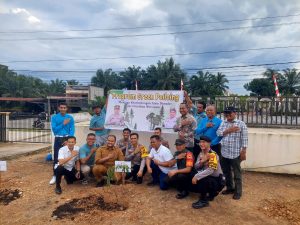 Kapolres Rokan Hulu Tanam Pohon di Sport Center Ujung Batu Timur, Dukung Gerakan Green Policing