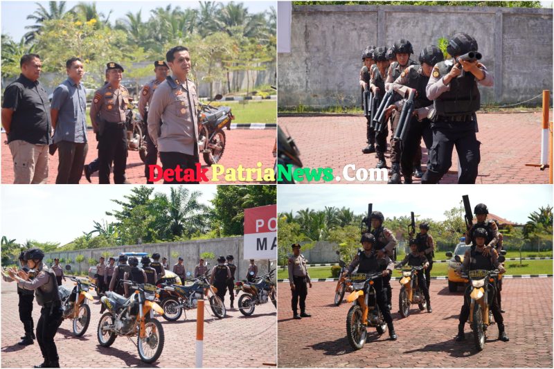 Polres Rokan Hulu Gelar Latkatpuan Tim RAGA, Siap Perangi Premanisme dan Anarkisme