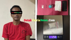 Pengedar Sabu di Ujung Batu Diciduk Polisi, 2,58 Gram Barang Bukti Diamankan