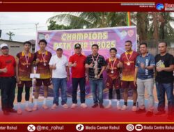 Wabup Rohul Syafaruddin Poti Tutup Turnamen Sepak Takraw PSTK Cup V di Kunto Darussalam