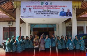 Ketua TP PKK Rohul dr. Yeni Dwi Putri Tinjau Cek Kesehatan Dokter Spesialis, Sunat Massal, dan IVA Test di Kecamatan Rambah