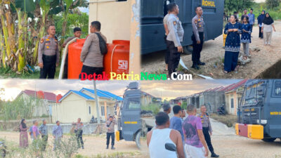 Polres Rohul Salurkan Bantuan Air Bersih untuk Warga Villa Pasir Putih yang Alami Krisis Air