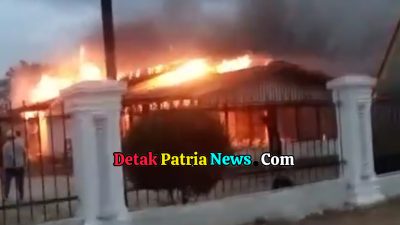 Rumah Dinas Camat Kunto Darussalam Terbakar, Diduga Akibat Konsleting Listrik