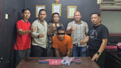 Polsek Ujungbatu Bekuk Bandar Narkoba di Jalan Matoa, Rokan Hulu