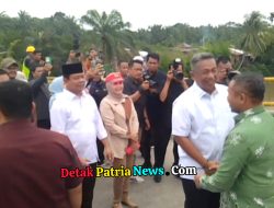Jembatan Ujung Batu Rohul Hampir Rampung, Gubri Abdul Wahid Tinjau Langsung Progres Pengerjaan