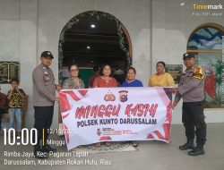 Polsek Kunto Darussalam Gelar Minggu Kasih di Gereja HKBP Sei Intan untuk Pererat Silaturahmi dan Jaga Kamtibmas