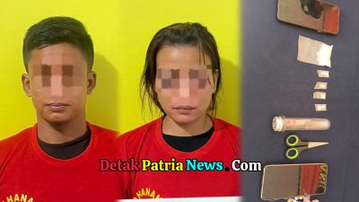 Polsek Kabun Tangkap 2 Pengedar Sabu di Rokan Hulu, 7,34 Gram Barang Bukti Diamankan