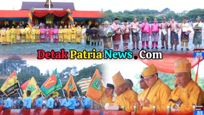 Semangat Tak Surut, Upacara Hari Jadi ke-26 Kabupaten Rokan Hulu Berlangsung Khidmat di Tengah Rintik Hujan