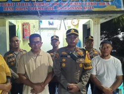 Wakapolres Kampar Kunjungi Pos Kamling Desa Ridan, Ajak Warga Jaga Kamtibmas dan Lingkungan