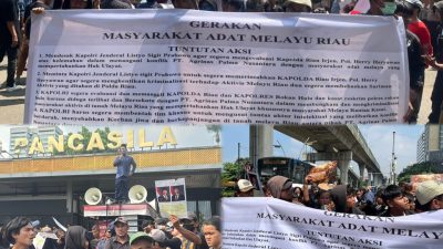 Aksi Melayu Riau di Jakarta, Desak Kapolri Evaluasi Kapolda