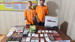 Polsek Siak Hulu Tangkap 2 Bandar Narkoba, Sita 1,2 Kg Sabu dan Puluhan Ekstasi
