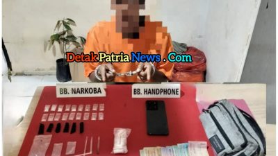 Pengedar Sabu di Kampar Kiri Ditangkap, 18 Paket Siap Edar Diamankan