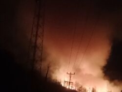 Kebakaran Lahan Terjadi di Bukit Lumut, Desa Cipang Kiri Hulu