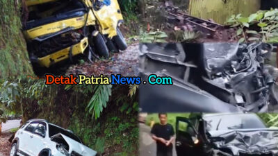 Rem Blong Picu Kecelakaan Beruntun di Bonjol Pasaman, Lima Kendaraan Terlibat Dua Orang Luka