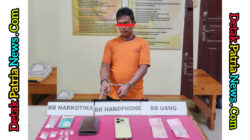 Polsek Kampar Kiri Hilir Tangkap Terduga Pengedar Sabu 5,10 Gram
