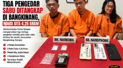 Tiga Pengedar Sabu Ditangkap di Bangkinang, Polisi Sita 4,25 Gram