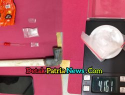 Polsek Tambusai Utara Tangkap Terduga Pengedar Sabu 4,1 Gram