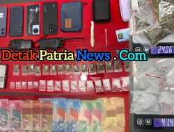 Satresnarkoba Polres Rohul Sita Sabu, Ganja dan 32 Ekstasi di Gubuk Kebun Sawit Rambah
