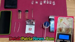 Polsek Tambusai Tangkap Pemuda Bawa 15 Paket Sabu