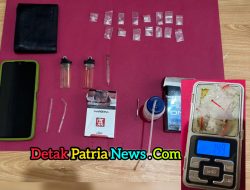 Polsek Tambusai Tangkap Pemuda Bawa 15 Paket Sabu