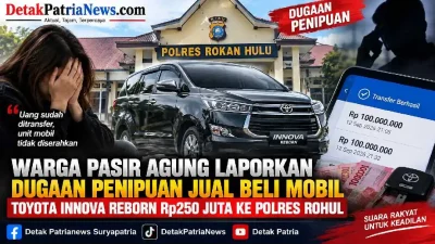 Warga Pasir Agung Laporkan Dugaan Penipuan Jual Beli Innova Reborn Rp250 Juta ke Polres Rohul