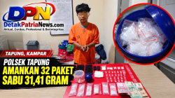 Polsek Tapung Amankan 32 Paket Sabu 31,41 Gram