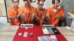 Empat Pelaku Sabu 5,41 Gram Ditangkap di Perhentian Raja