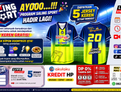 Program Saling Sport Hadir Lagi, Kanvas Ponsel Ujung Batu Bagikan 5 Jersey Gratis Tiap Minggu