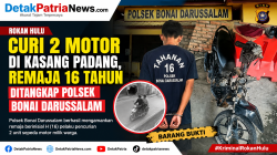 Curi 2 Motor di Kasang Padang, Remaja 16 Tahun Ditangkap Polsek Bonai Darussalam