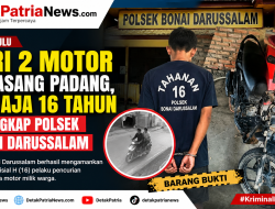Curi 2 Motor di Kasang Padang, Remaja 16 Tahun Ditangkap Polsek Bonai Darussalam