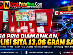 Tiga Pria Ujungbatu Diamankan, Polisi Sita 13,06 Gram Sabu