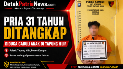 Pria 31 Tahun Ditangkap, Diduga Cabuli Anak di Tapung Hilir