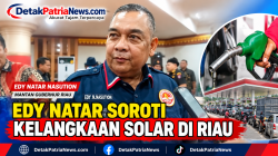 Edy Natar Mantan Gubri Soroti Kelangkaan Solar di Riau
