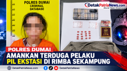 Polres Dumai Amankan Terduga Pelaku Pil Ekstasi di Rimba Sekampung